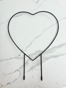 Heart-shaped Metal Plant Trellis