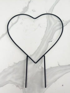Heart-shaped Metal Plant Trellis