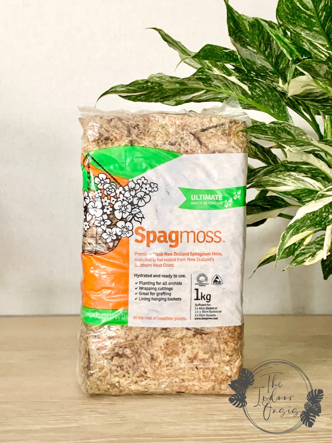 Besgrow Spagmoss Fresh Sphagnum Moss 1kg – The Indoor Oasis NZ