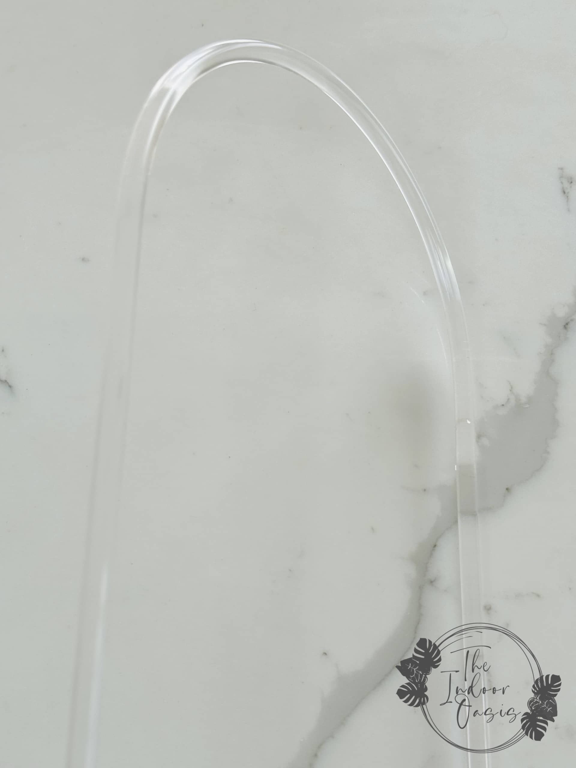 Clear Acrylic Plant Arch Trellis detail 2 The Indoor Oasis NZ