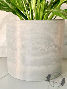 Eco Collection Round Planter Pot Light Grey