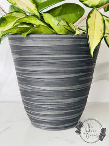 Eco Collection Tapered Planter Pot Black