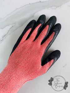 Gardening Gloves Pink Single Detail The Indoor Oasis NZ