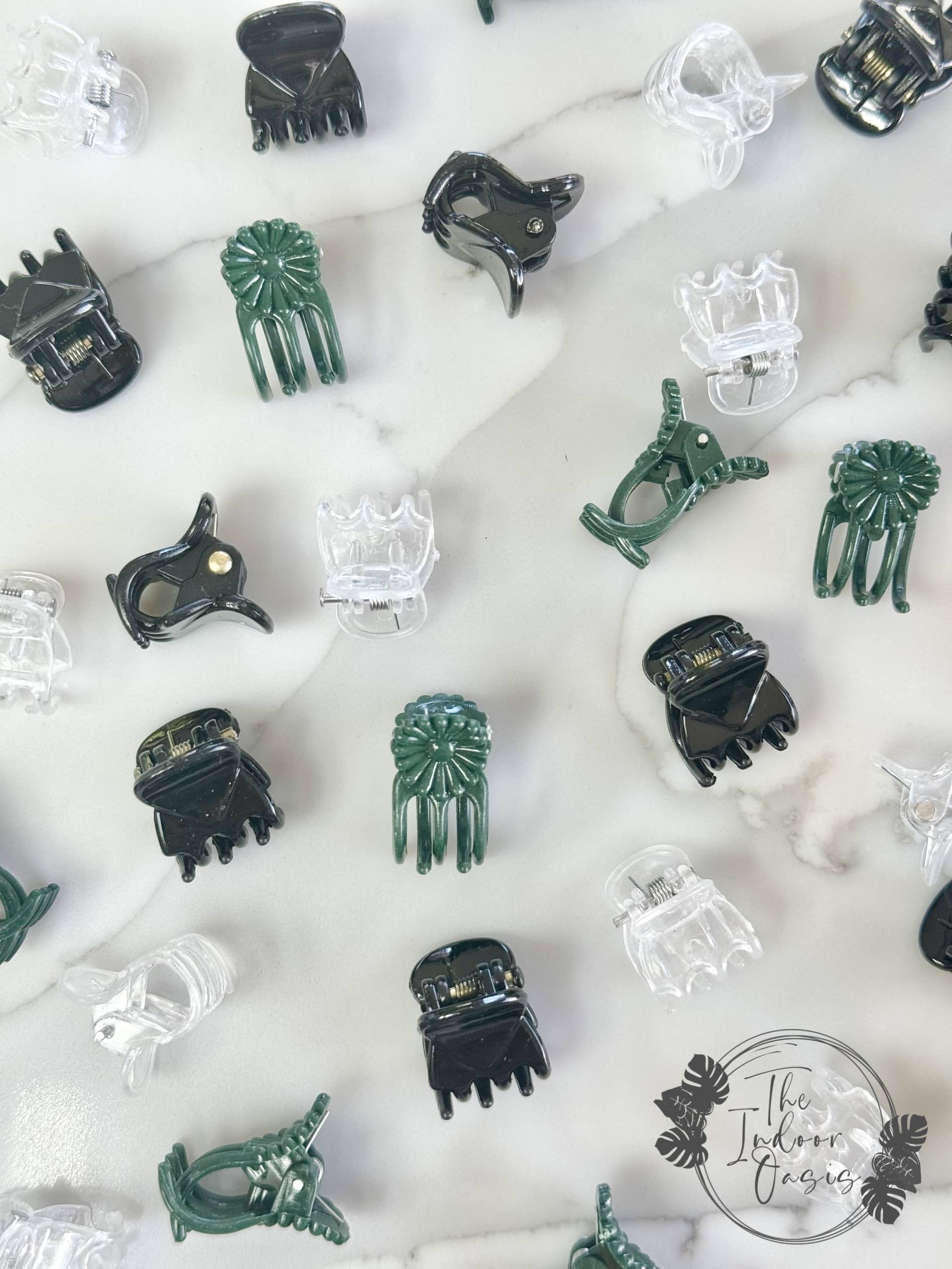 Plant Clips Black Clear Green The Indoor Oasis NZ