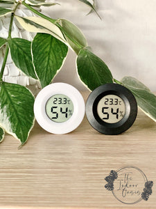 Mini Digital Hygrometer 2-in-1 Temperature and Humidity Meter Black / White