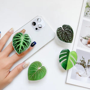 Plant Leaf Griptok Phone Pop up Grip Holder and Stand