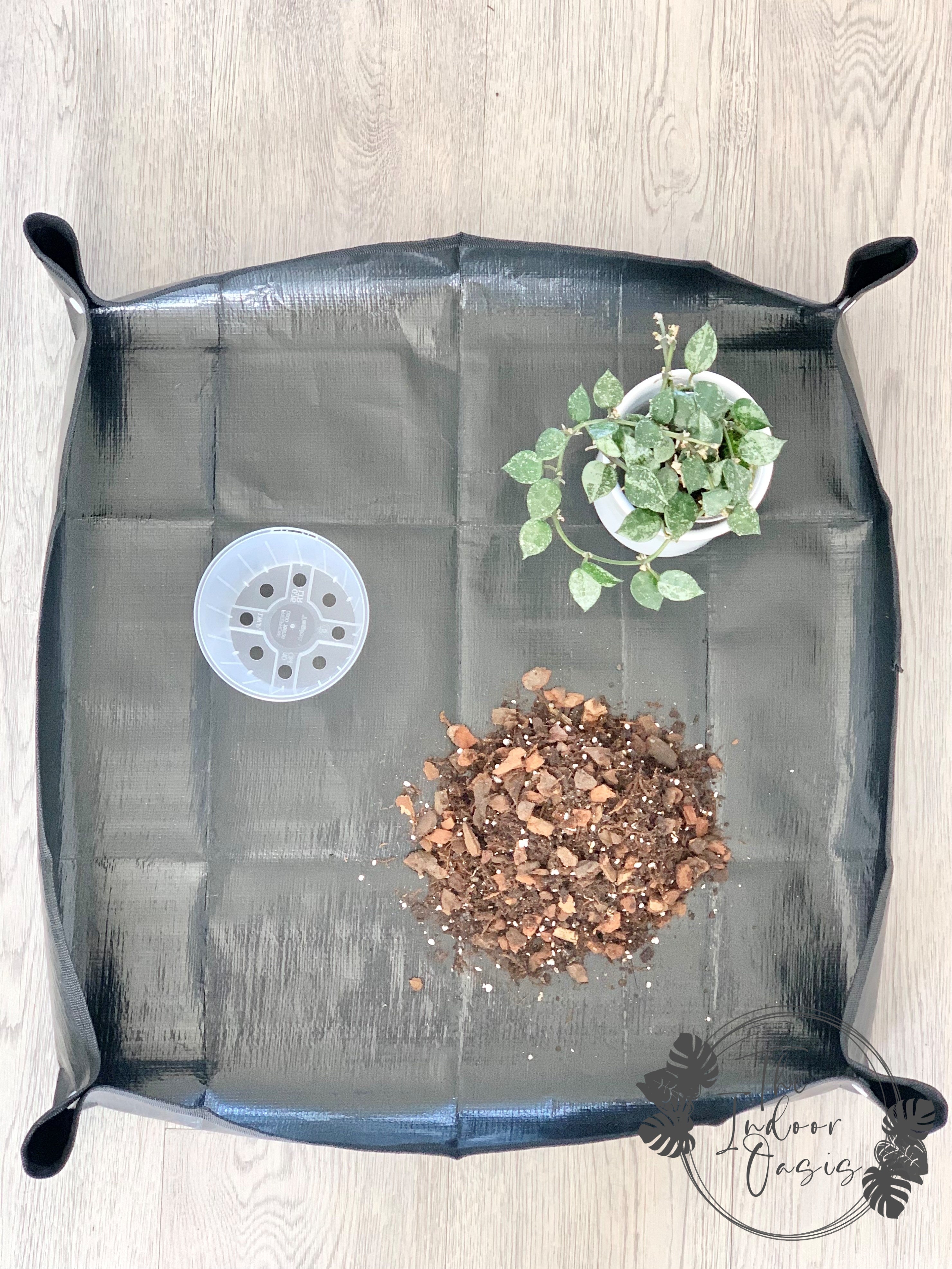 Black Waterproof Potting Mat The Indoor Oasis NZ