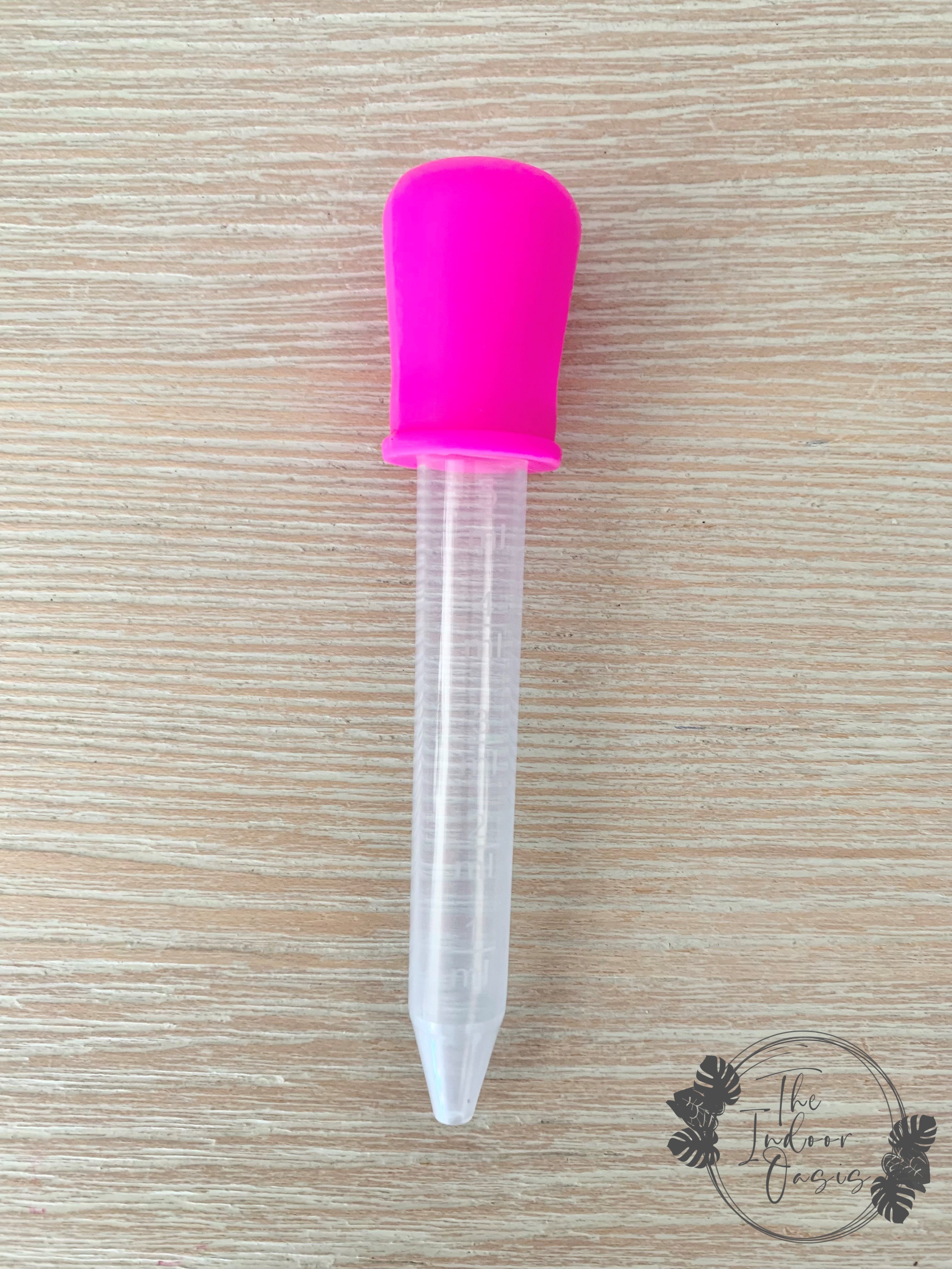 Silicone Dropper Pipette 5ml Fuchsia The Indoor Oasis NZ