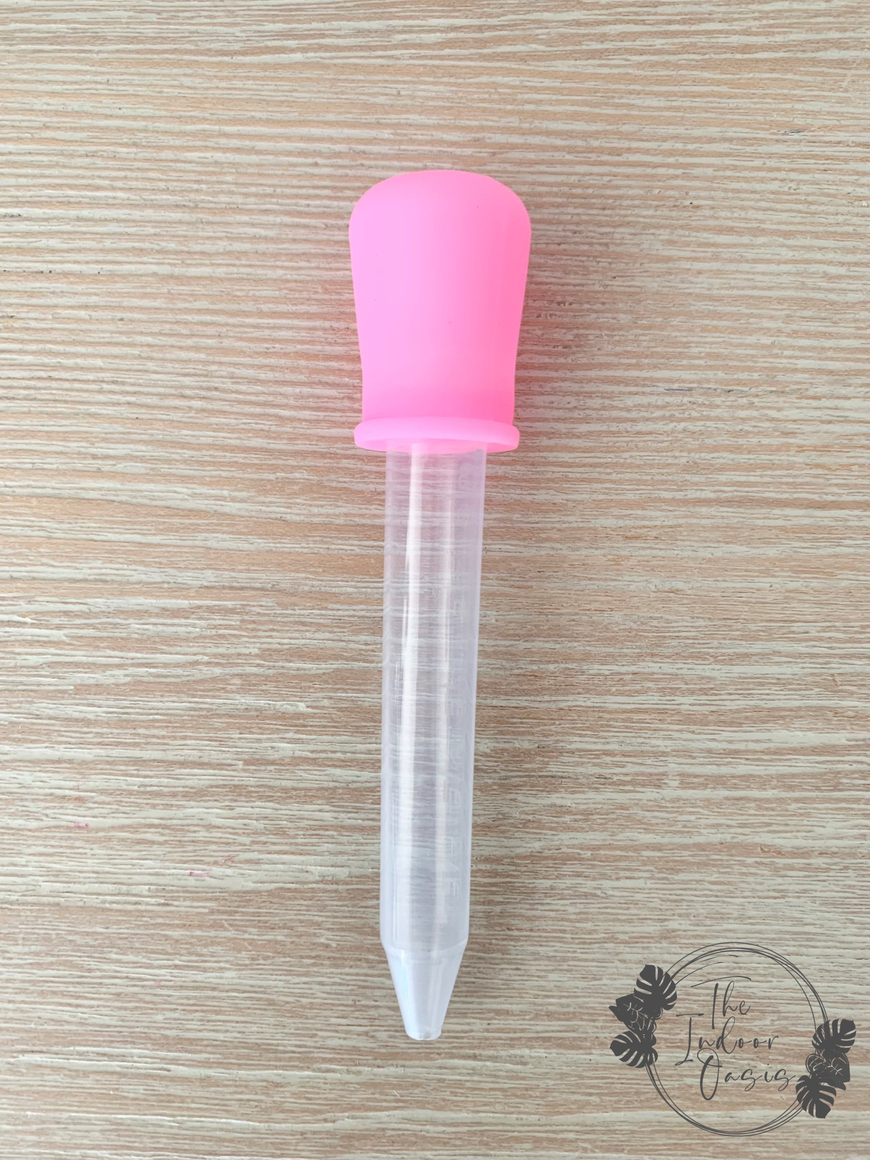 Silicone Dropper Pipette 5ml Pink The Indoor Oasis NZ